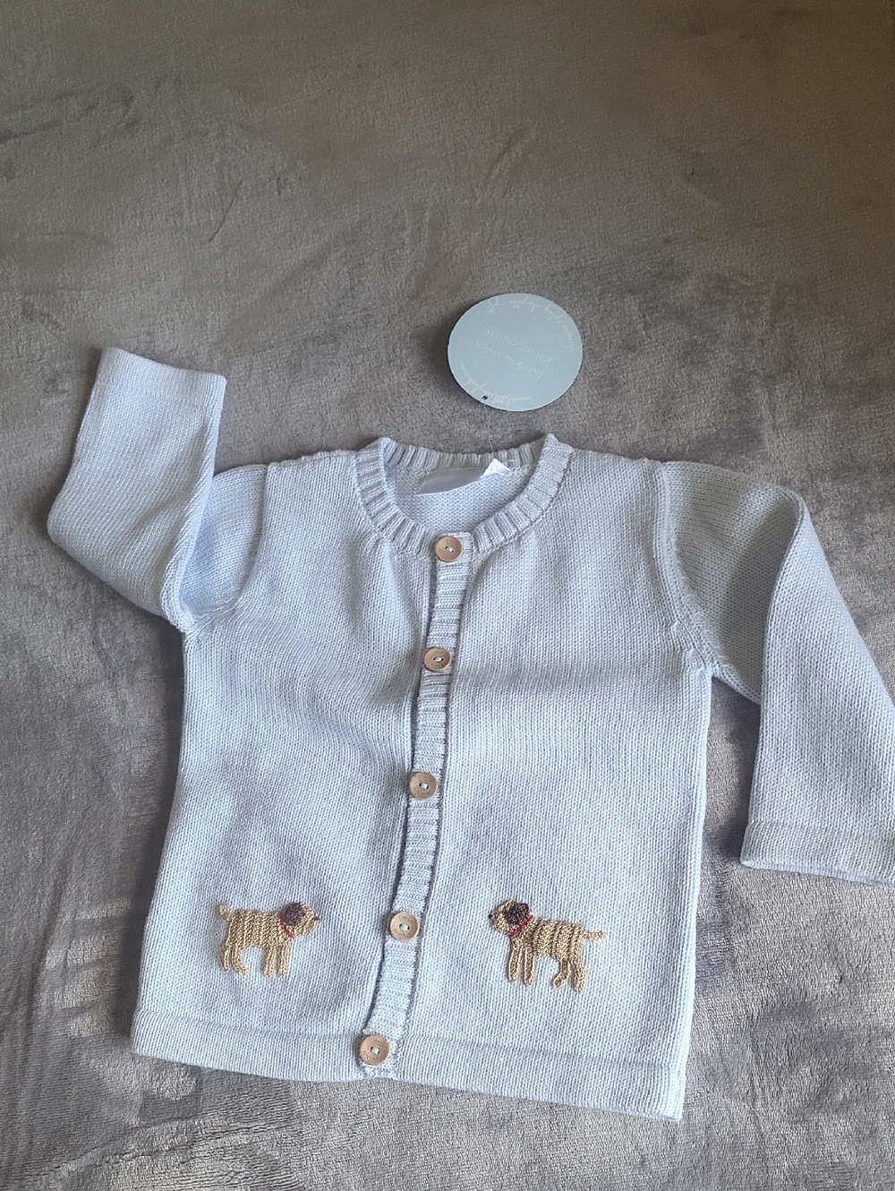 Little English Knit Cardigan,blue,nwt